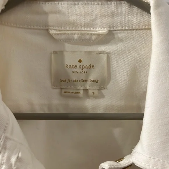Kate Spade white Jean Jacket - Picture 2 of 11